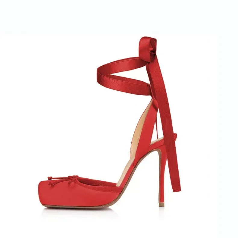 Ballerina Heels With Ankle Straps