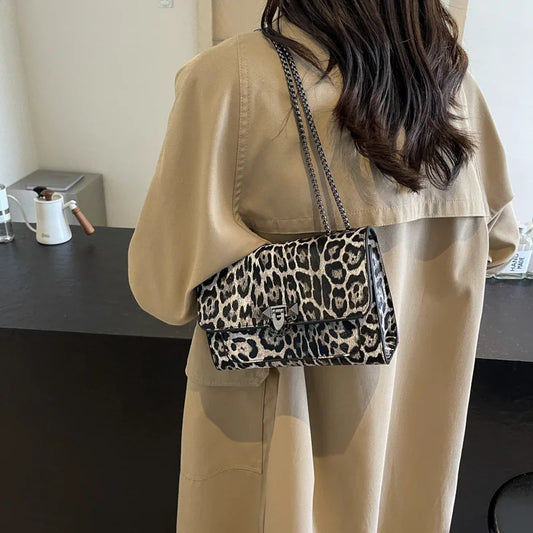 Leopard Print Women's Crossbody Bag